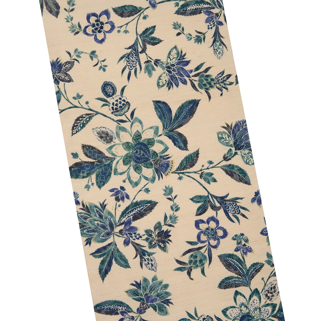 唐花模様更紗 紬 全通名古屋帯【未着用品】 | かわの屋