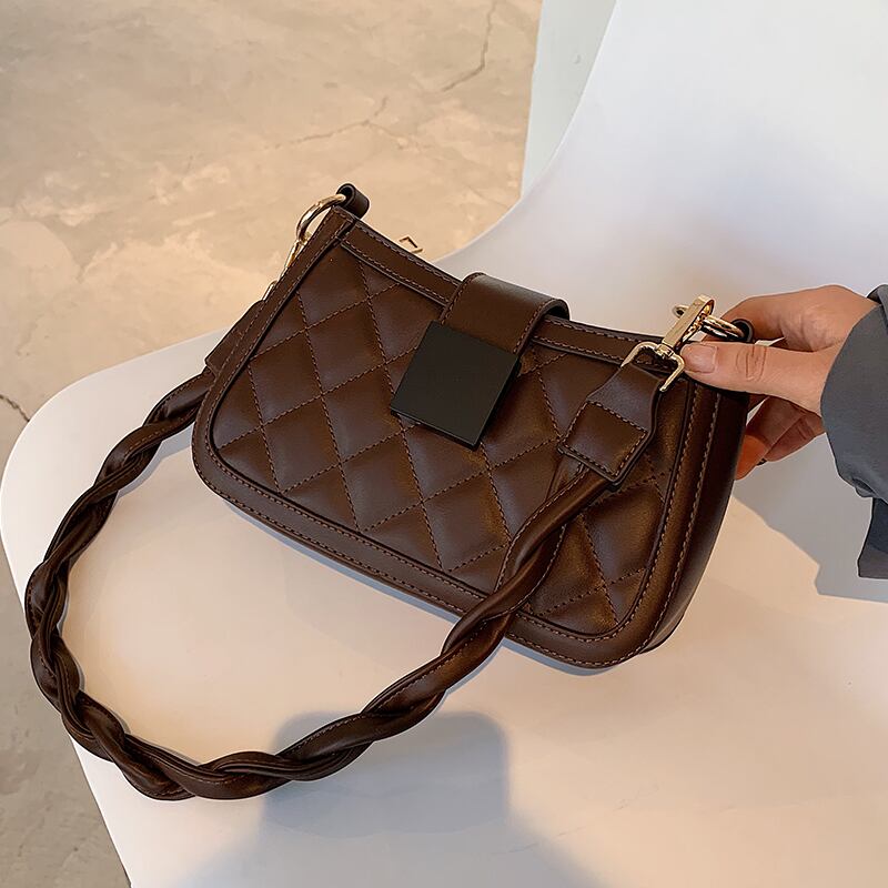 秋冬レトロスモールバッグレディースバッグ2020新しい流行のファッションオールマッチロンバスメッセンジャーバッグネットレッドワンショルダーアームピットバッグ Tiancai_Wing_Bag56965056887