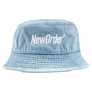 【PLEASURES/プレジャーズ×NEW ORDER/ニュー・オーダー】REPUBLIC BUCKET HAT バケットハット / WASHED DENIM