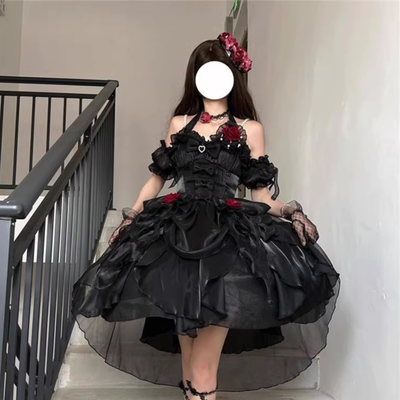 天使と悪魔 サブカル系 ゴスロリ ドレス ふわふわ プリンセスドレス レース リボン ガーリー 甘め 原宿ファッション 地雷系 量産型 かわいい |  天使と悪魔 サブカル系ファッション SEASONZ～サブカル系、地雷系、アイドル衣装専門～