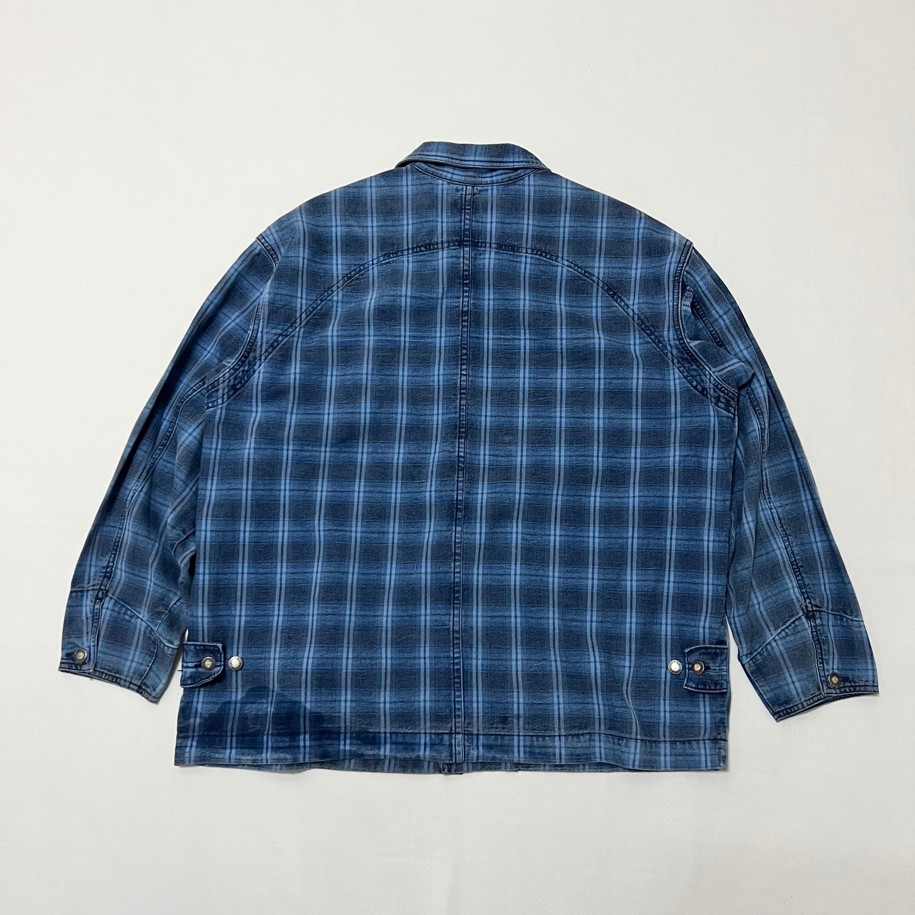 90s USA製 GUESS チェック デニム カバーオール | BANCA 90s USA製 GUESS チェック デニム カバーオール | BANCA
