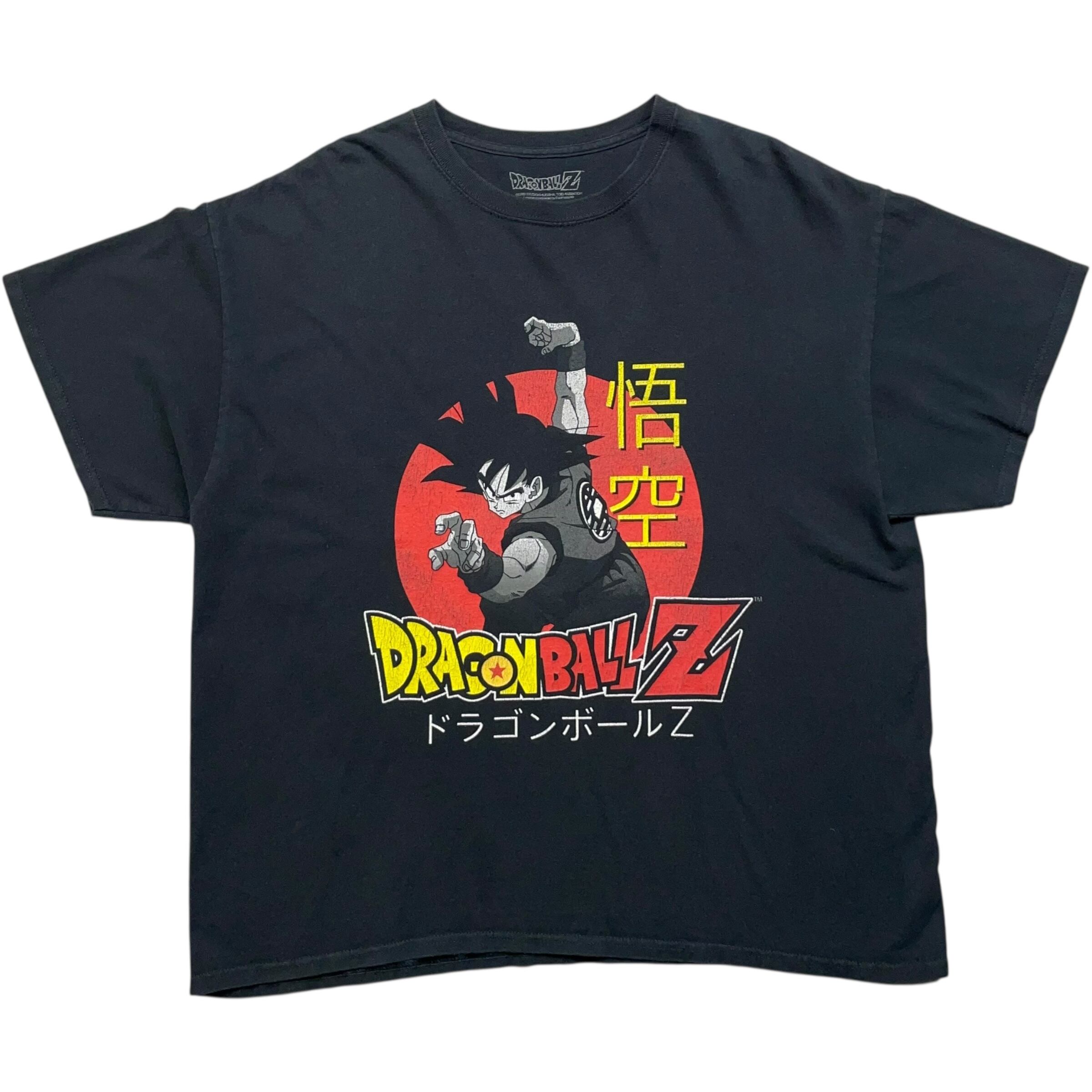 《M》 DRAGON BALL Z ドラゴンボールZ アニメTシャツ 孫悟空 プリント ブラック no.7384