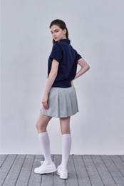 GOXO ゴーエックスオー スマイルハート フラットカラートップ ネイビー