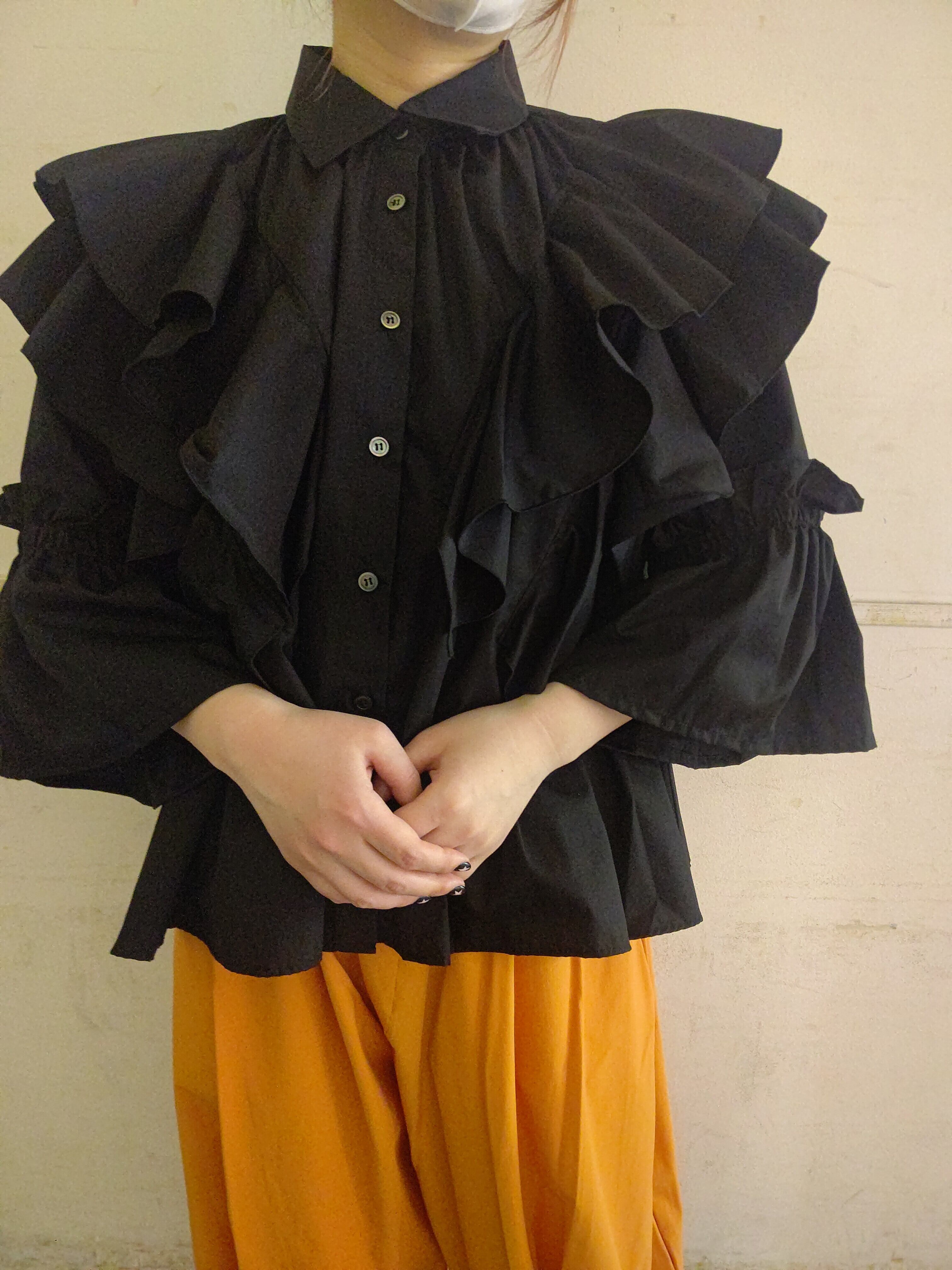 nunuforme】フリルスリーブブラウス 155サイズ | chikuchiku 