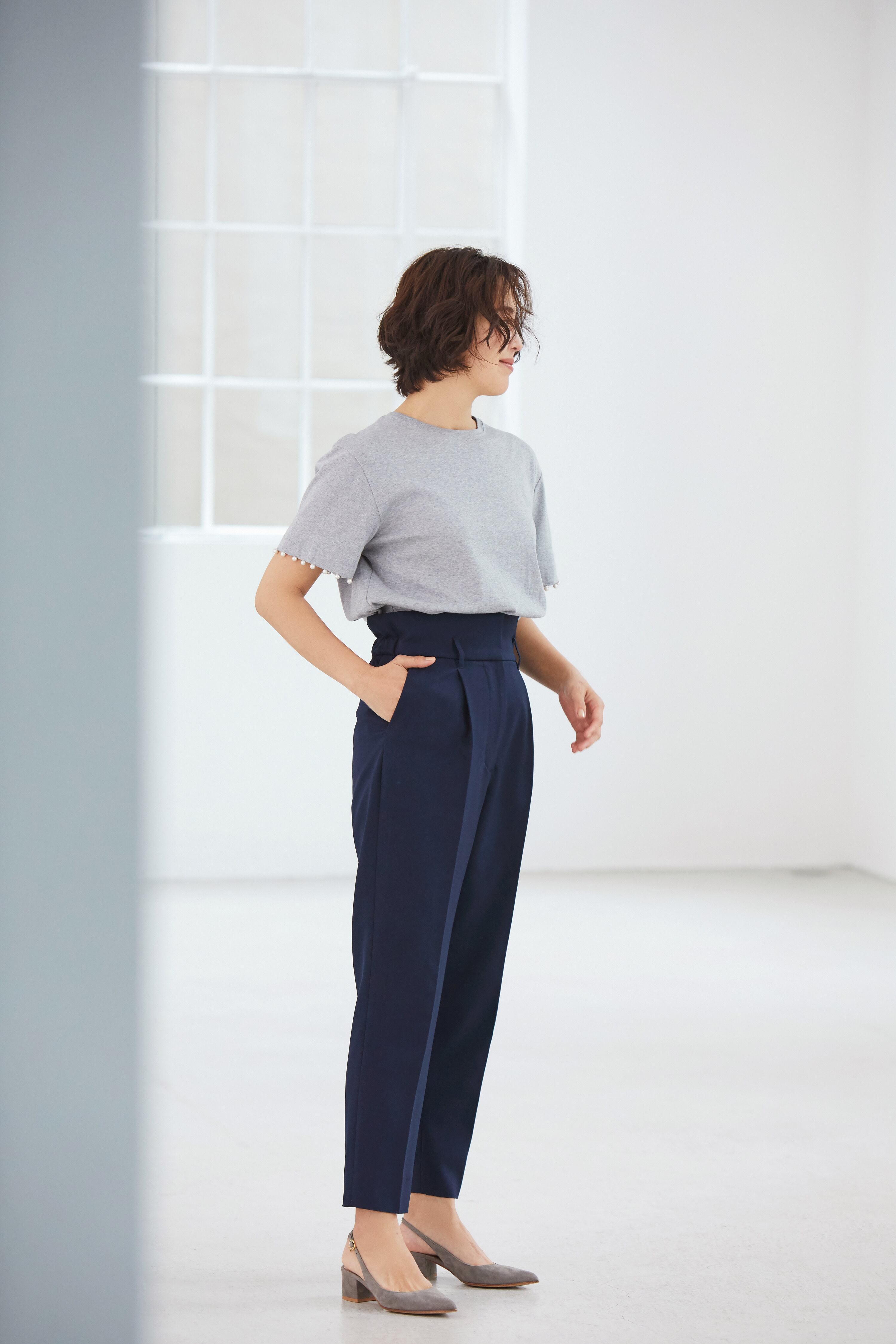 EVERYDAY PANTS ネイビー | THE9SHOP 