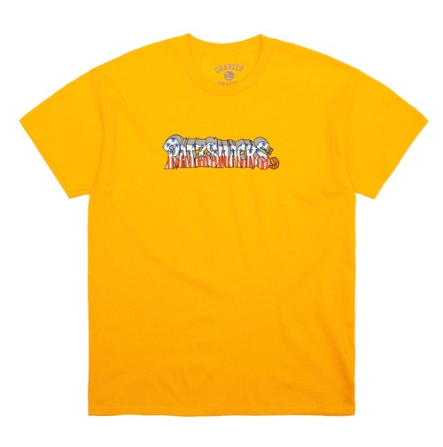 QUARTERSNACKS x RAT RATZ / SCRIPT TEE YELLOW