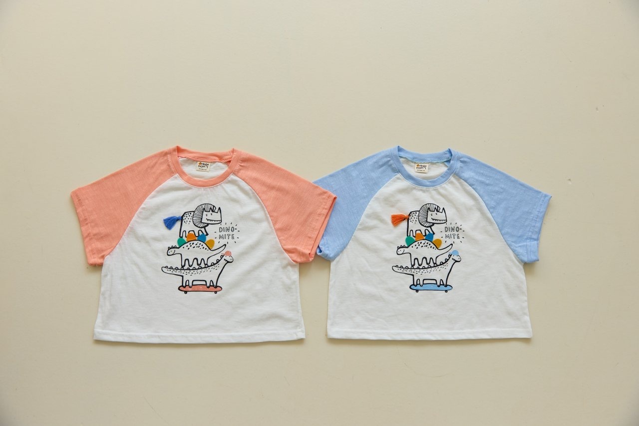 [Orangemom] Tail Dinosaur T-shirt / [오렌지맘] 꼬리공룡티셔츠