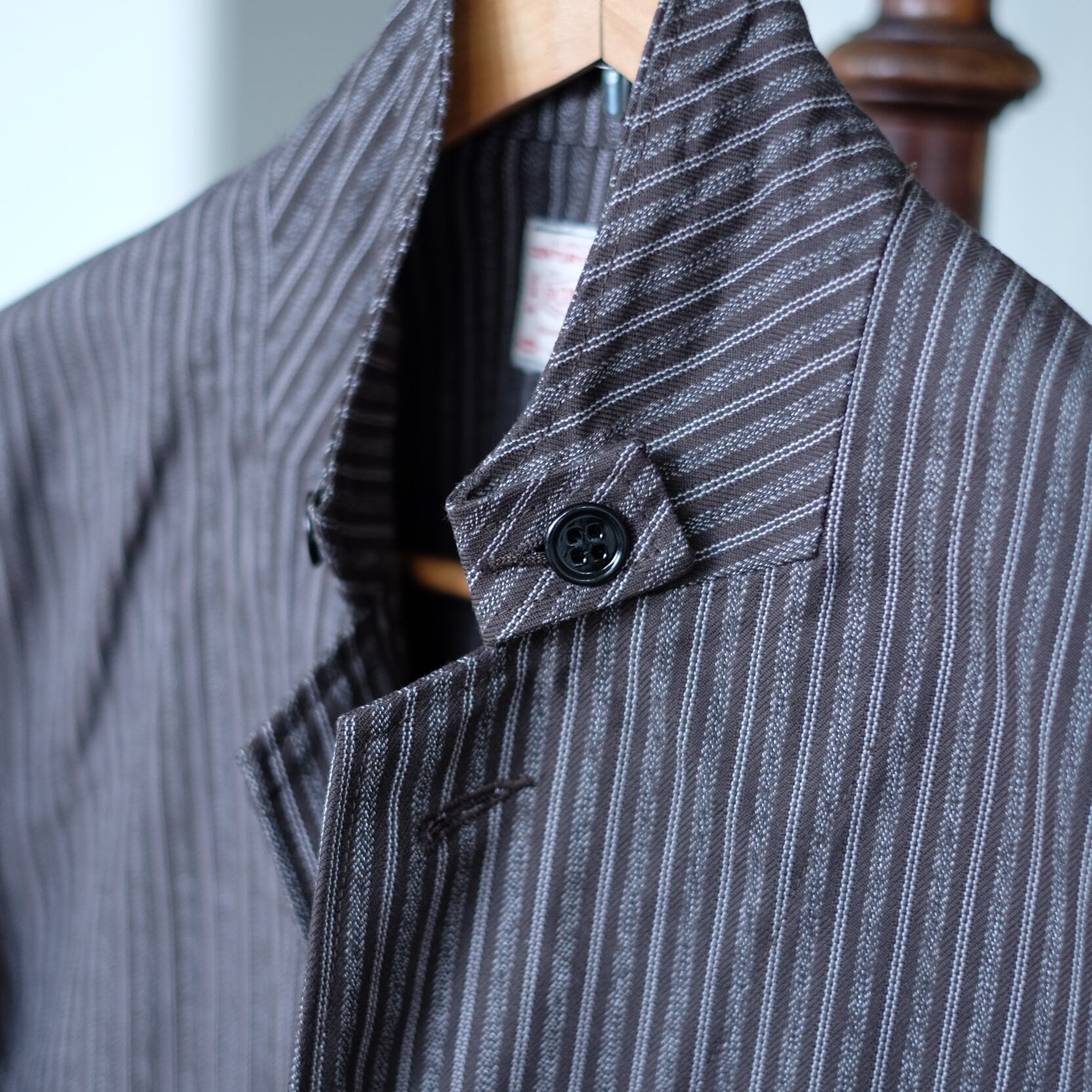 BONCOURA x STRAY SHEEP LIMITED STRIPE COTTON JACKET | STRAYSHEEP 