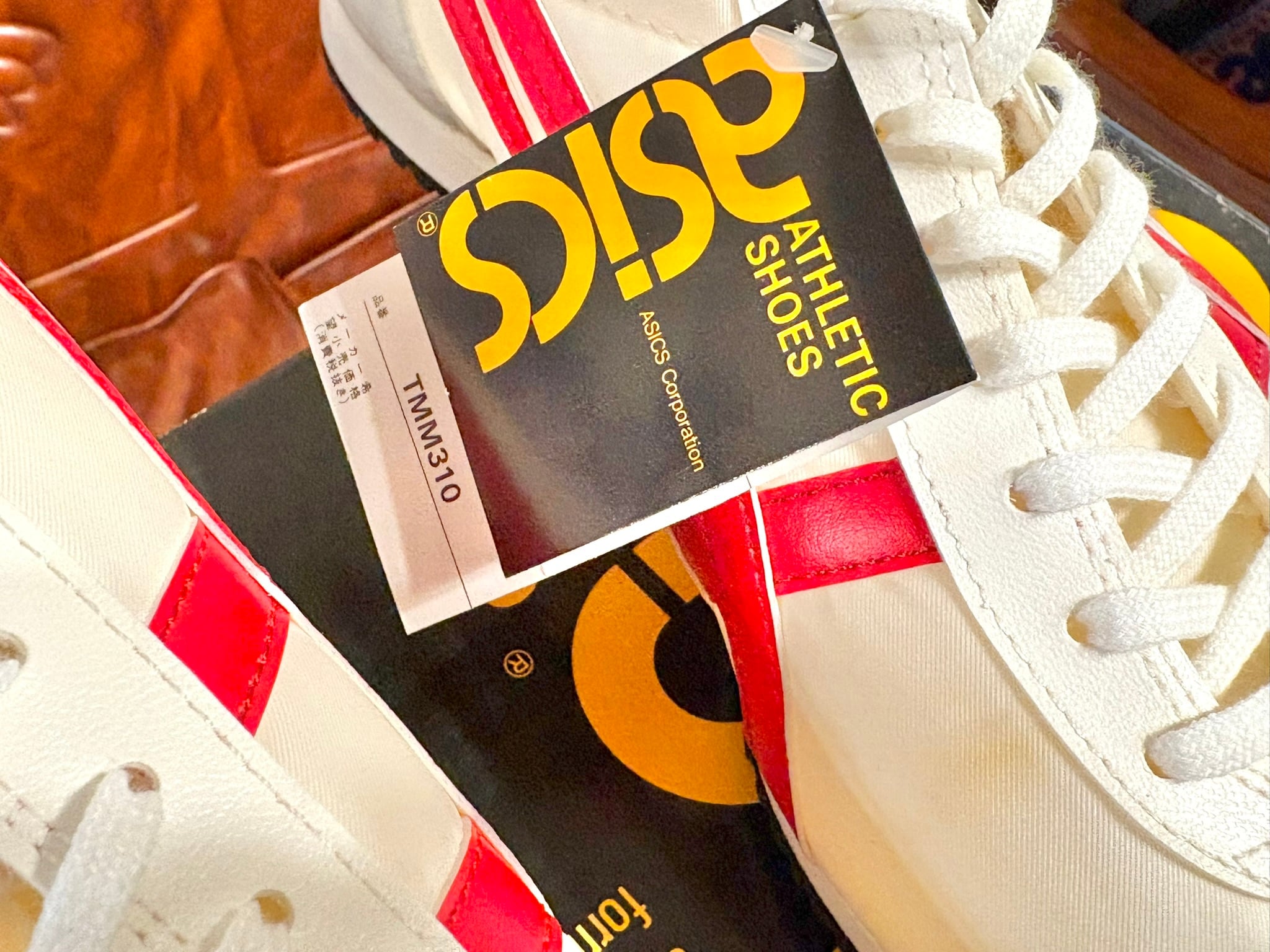 ASICS TIGER（アシックス タイガー） マラソン310 白/赤 26.5cm 90s