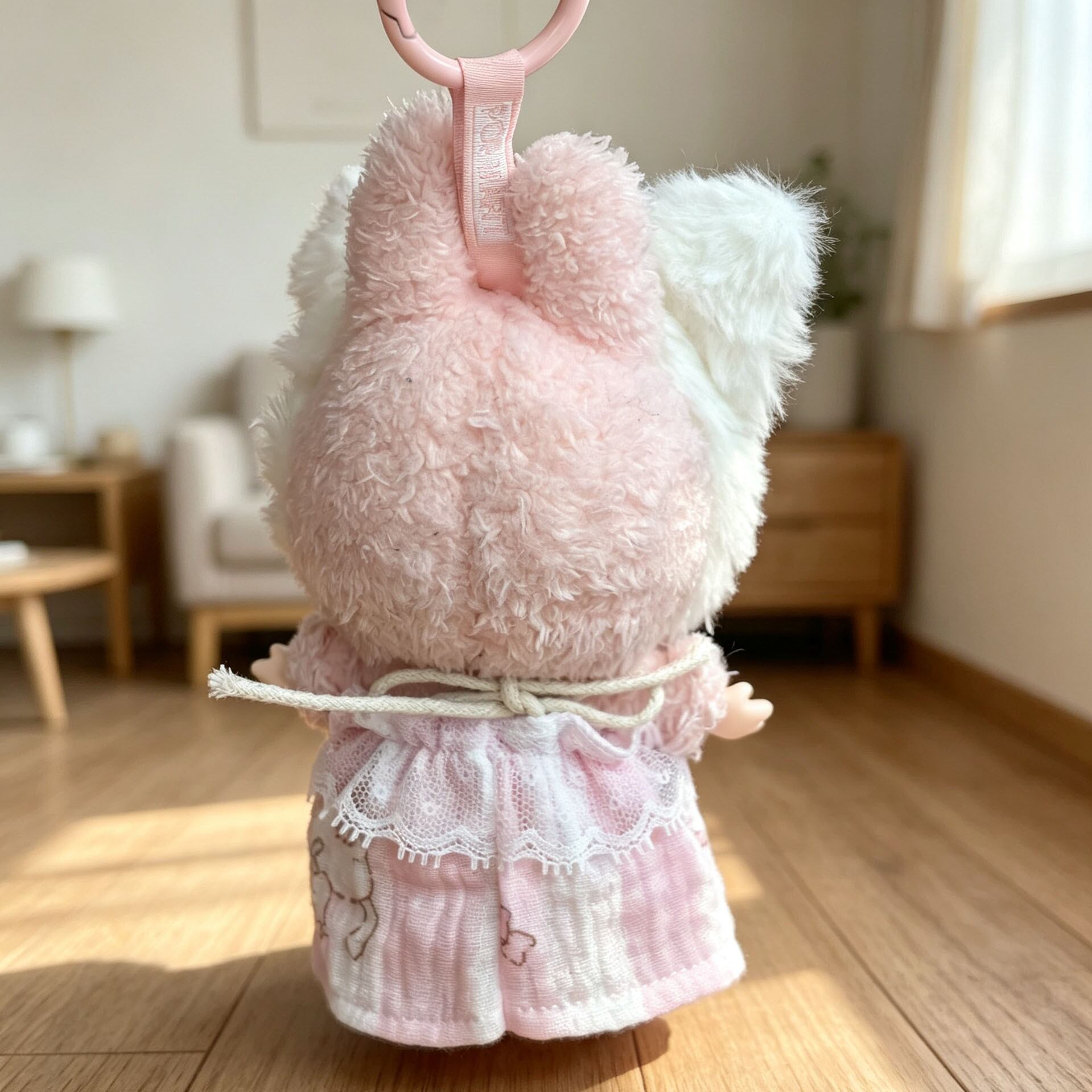 抽選販売】Labubu 1-3代用 ワンピース+ふわもこ猫耳 髪飾り 着せ替え 2
