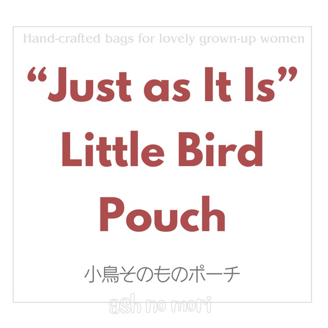 小鳥そのものポーチ ご案内