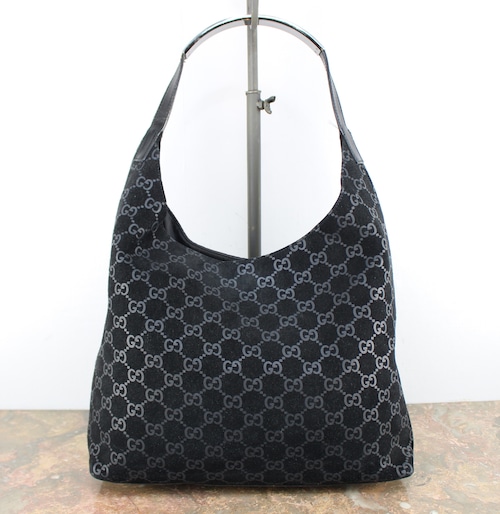 .GUCCI GG PATTERNED EMBOSSED SEMI SHOULDER BAG MADE IN ITALY/グッチGG柄型押しレザーセミショルダーバッグ 2000000068817