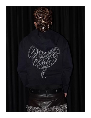 SIR rhinestone hull design hoodie