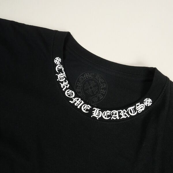 Chrome Hearts BLACK TシャツLサイズ Size【L】 CHROME HEARTS クロム・ハーツ NECK LOGO POCKET S/S T