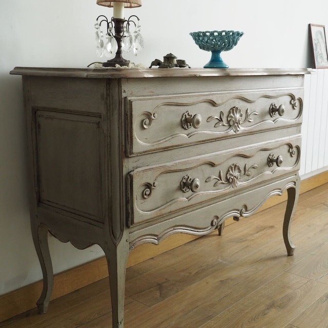 アンティークチェスト 引き出し2段