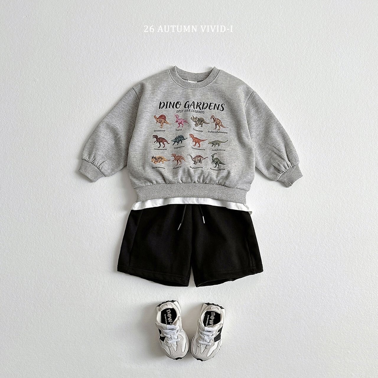 韓国子供服 / VIVID-I / 26Autumn / ダイナソーパークMTM / キッズ服 / ジュニア服 / 秋服 *XS~JM*