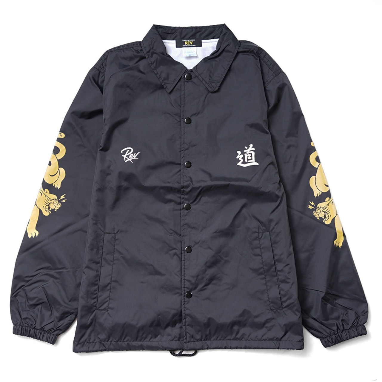 "PANTHER" COACH JACKET BLACK