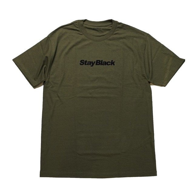 STAY BLACK ORIGINAL LOGO TEE ARMY -DARK GREEN