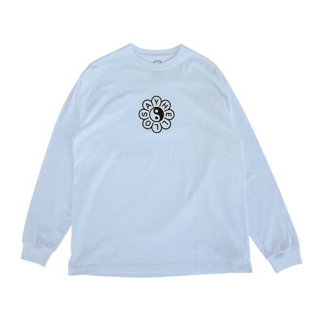 SAYHELLO　In Flower l/s tee(white)