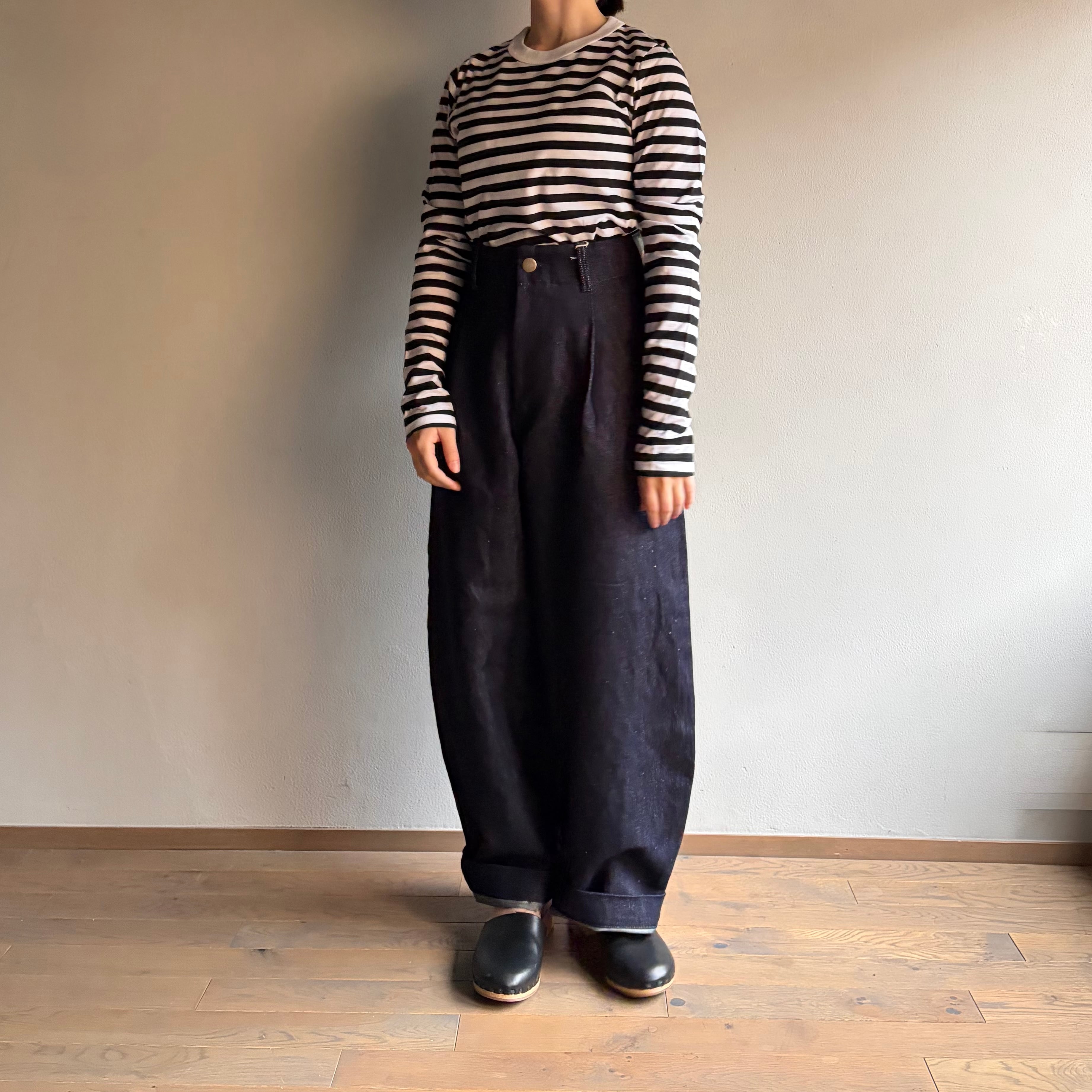 aseedoncloud ワイドパンツ トラウザーズ S ASEEDONCLOUD アシードンクラウド HW wide trosers ワイドトラウザーズ