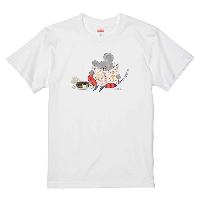 ドーナツとチーズ/ Tシャツ / NADO. /  -WHITE / NATURAL-