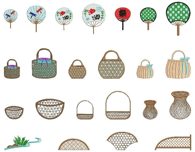 日本の伝統刺繍モチーフ集』ブルー表紙 Japanese traditional