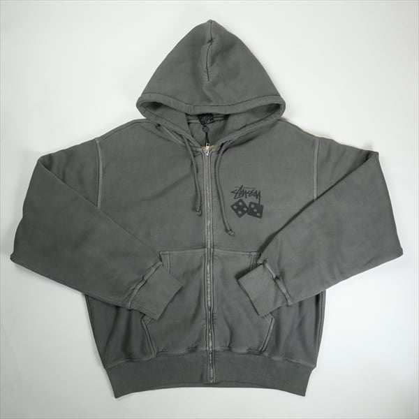 Size【XL】 STUSSY ステューシー 25SS DICE PIG DYED ZIP HOOD BLACK