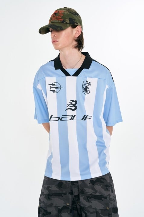 ☆aespa カリナ 着用！！【BAUF】Bサッカー ユニフォーム 半袖 Tシャツ