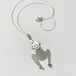 Vintage 925 Silver Moving Monkey Pendant Sterling Necklace