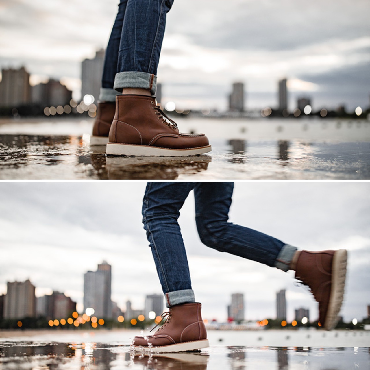 Brown Split Leather Boots / ブラウン スプリット レザー ブーツ