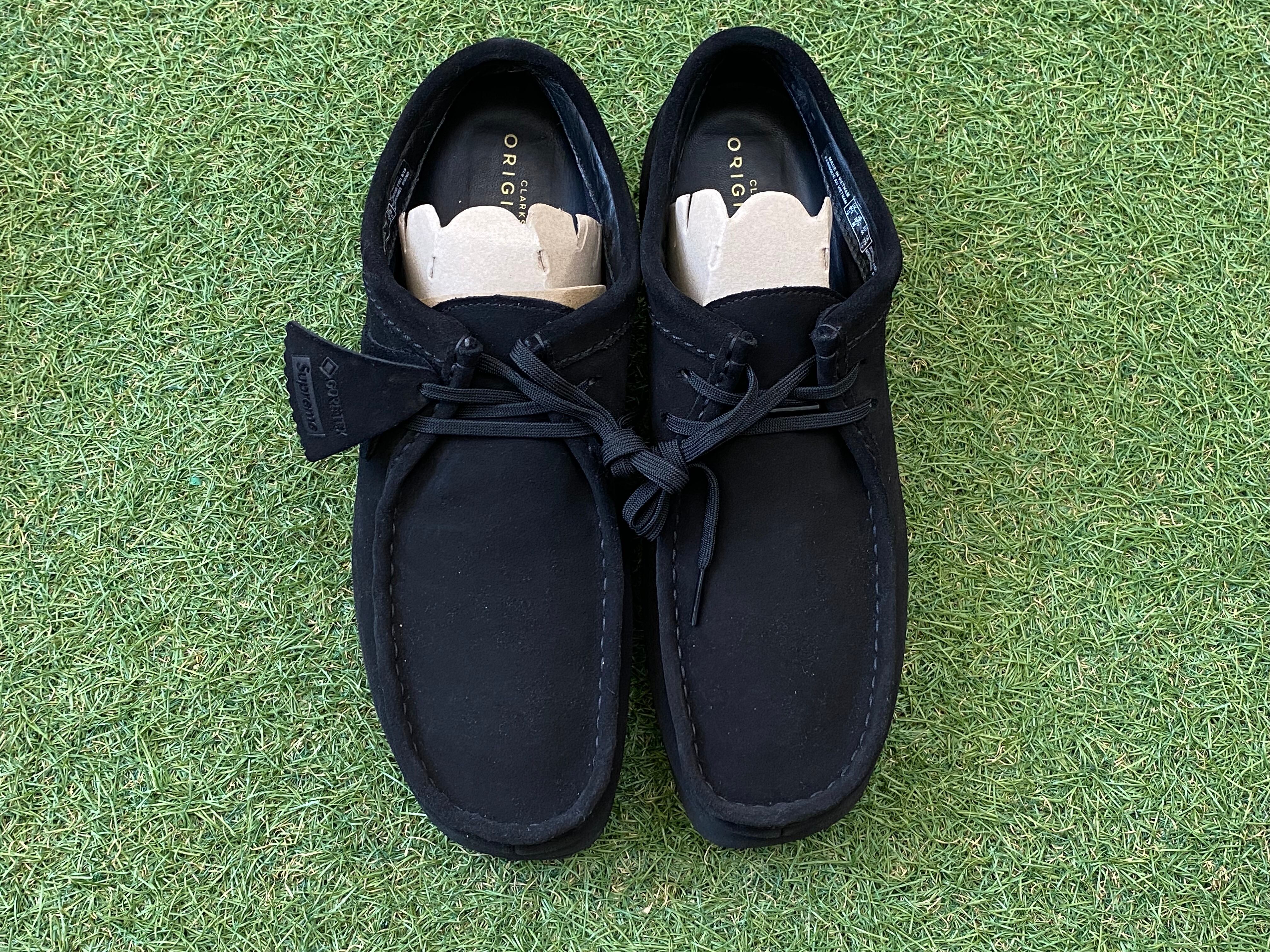 Supreme Clarks Originals Wallabee 黒+worldfitnessacademy.com