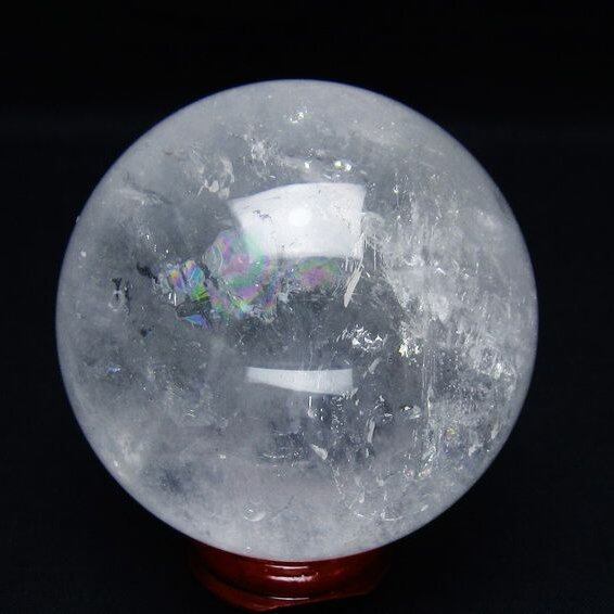 水晶 丸玉 71mm スフィア 置物 水晶玉 一点物 151-8918