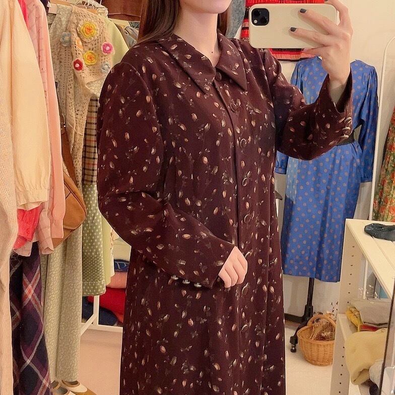 chocolate brown rose over one-piece