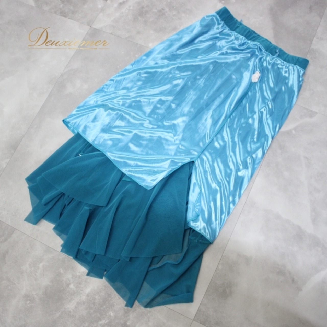 社交ダンス 衣装 スタンダード スカート レッスンウェア 水色 ICHIOKU イチオク ブルー系 無地 シンプル レース 練習着 ビジュー ターコイズブルー 着心地よい 伸縮性あり ポリエステル ポリウレタン フェミニン ダンス衣装 カジュアル ヘルシー スタイリッシュ ダンスレッスン 向け 美しい パーティー 披露宴 スカートスタイル トレンド シーズンアイテム