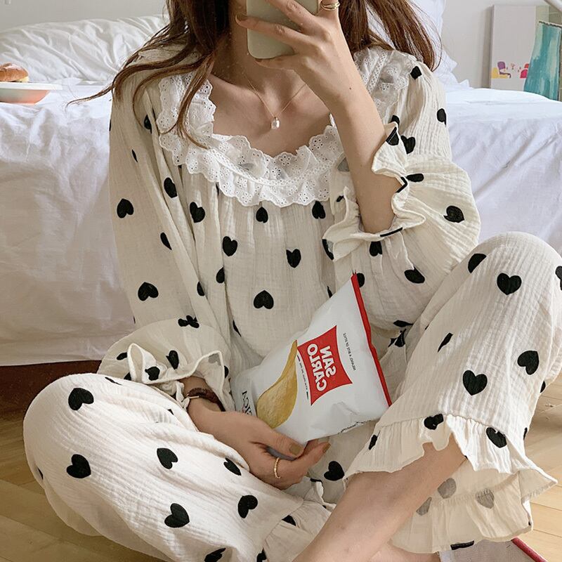 レーススプリングルーズカジュアル ロング 春物 萌量不足71493873265