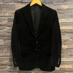 RALPH LAUREN BLACK LABEL VELOUR TAILORED JACKET ITALY製