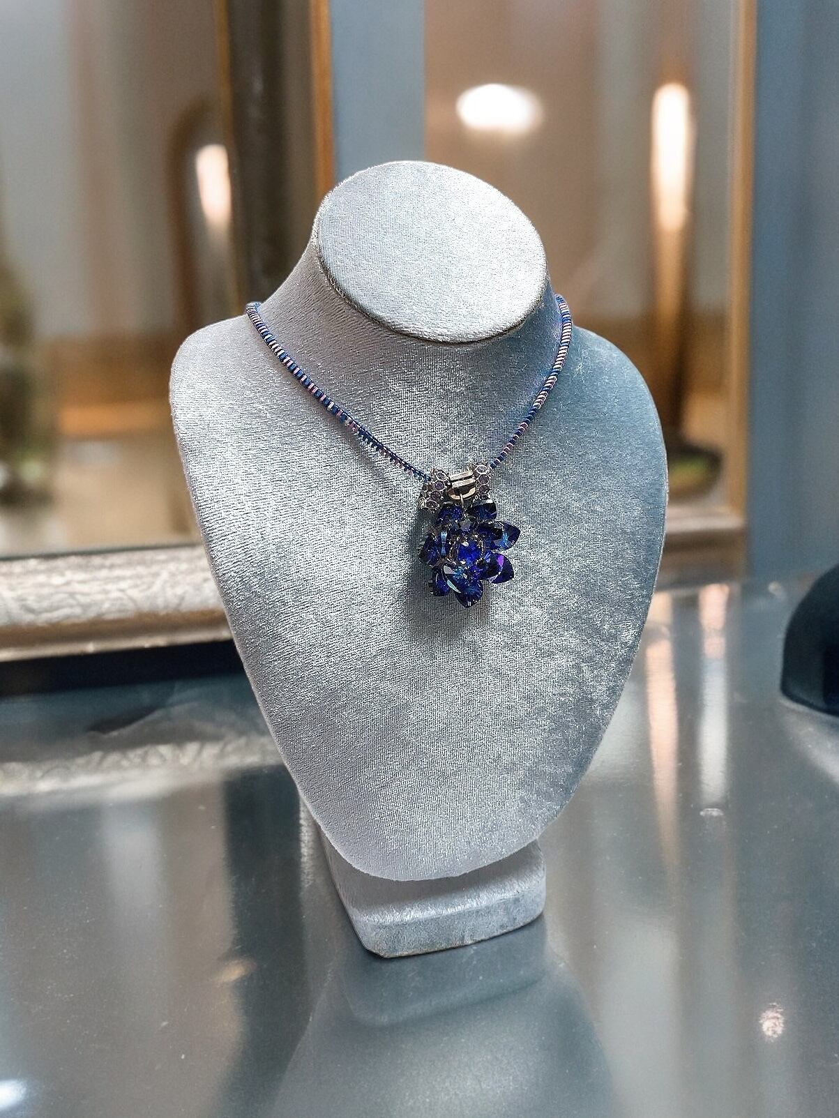 1点もの【難病支援寄付付作品】希望の花～ブルースワロフスキー