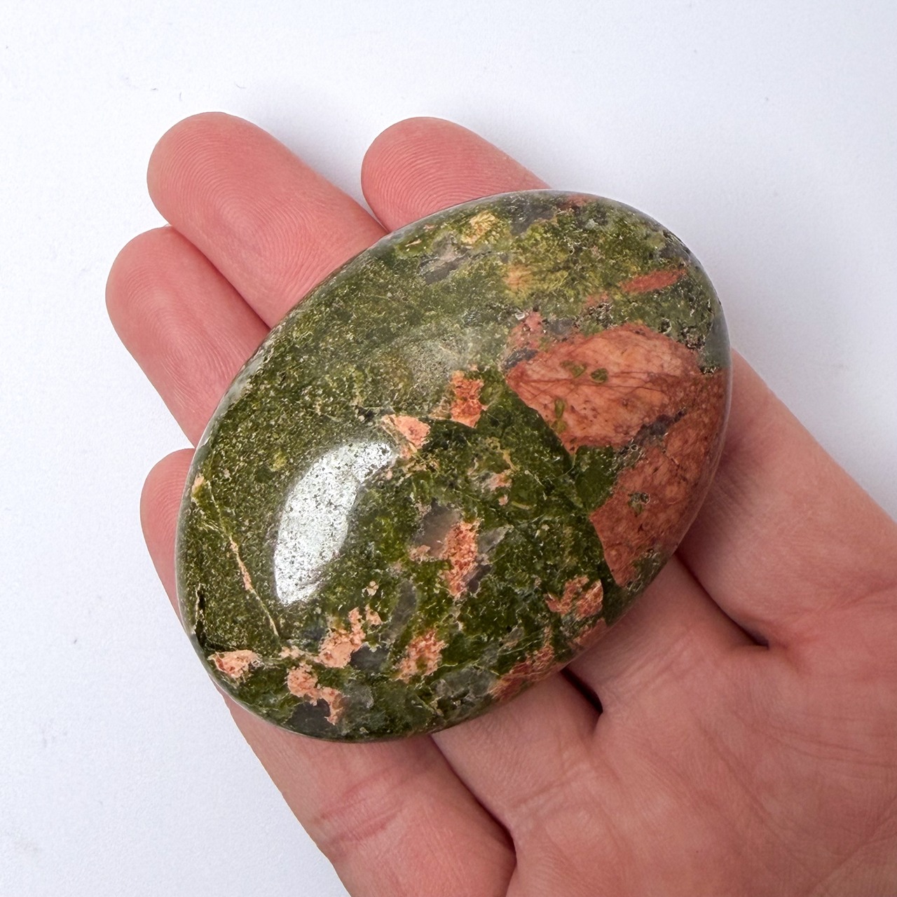 ユナカイト02 パーム ＊ Unakite ＊ 天然石