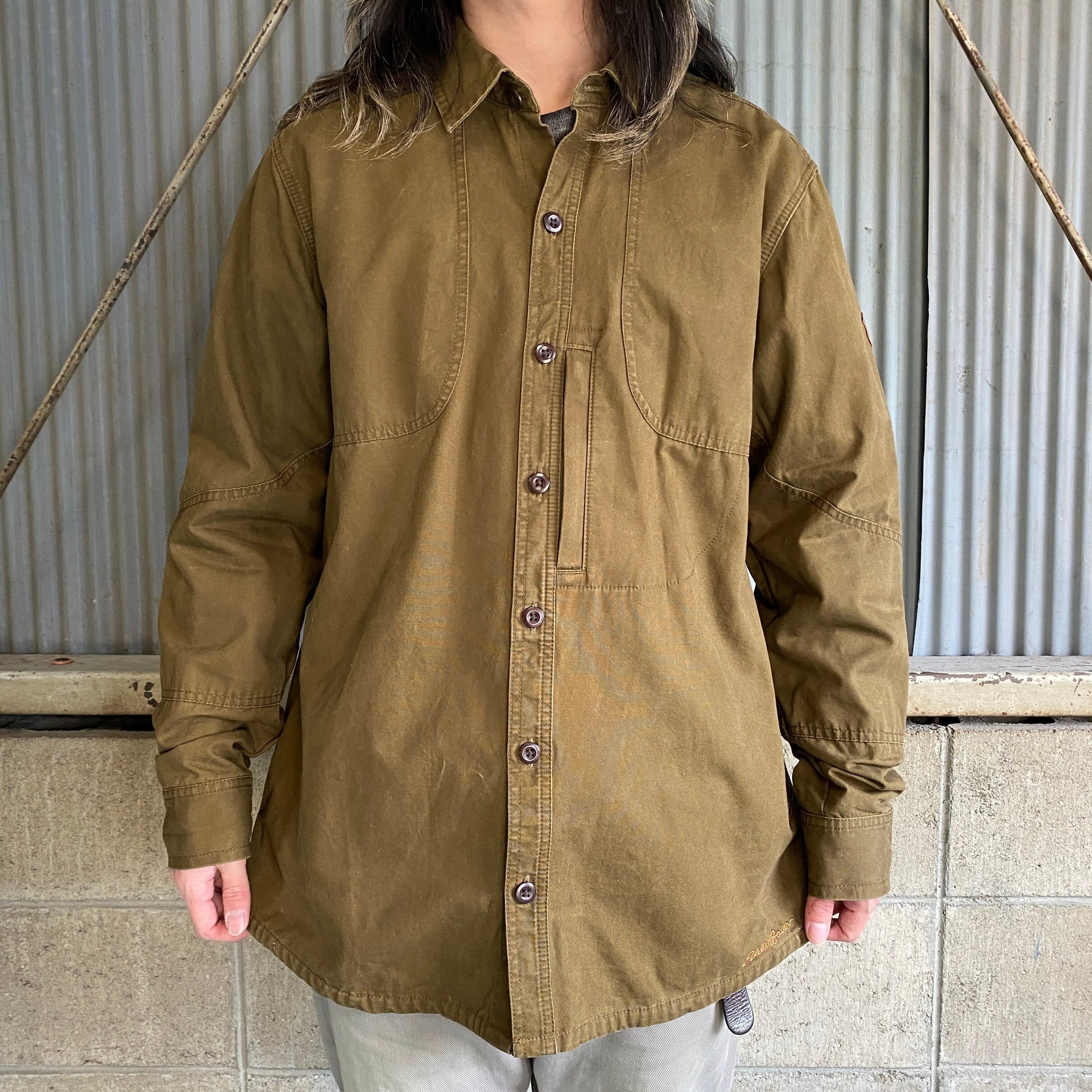 Eddie Bauer エディーバウアー 長袖 ハンティングシャツ メンズM 古着