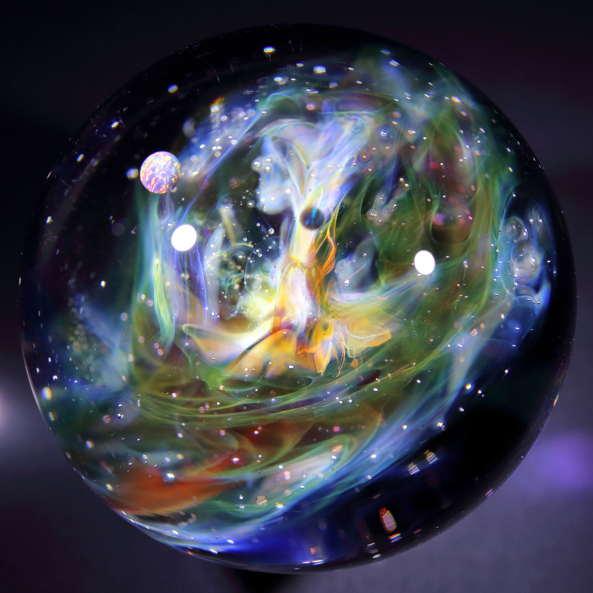 55mm Nebula Galaxy Glass Marble 星雲状宇宙ガラスマーブル