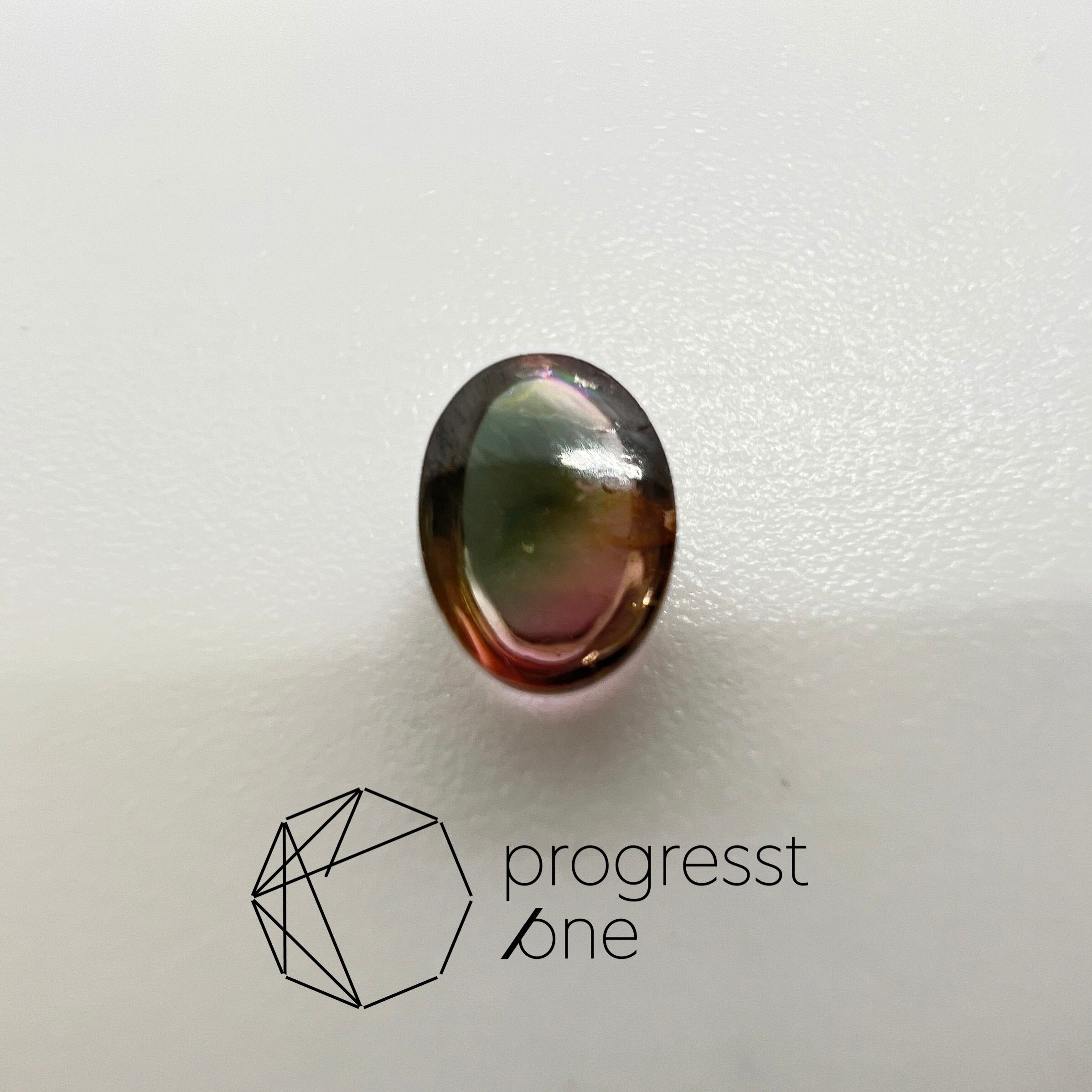 バイカラートルマリン ルース 天然石 ピンク ブルー グリーン 2.16ct