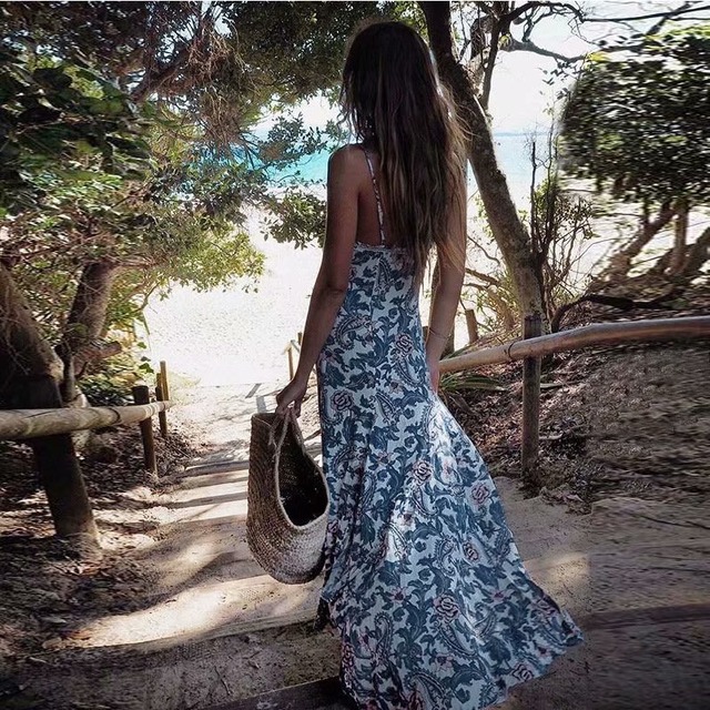 送料無料 Summer Dress サマードレス ビーチ ワンピース 花柄 ブルー 海外セレブ Mellowbear 送料無料 Summer Dress サマードレス ビーチ ワンピース 花柄 ブルー 海外セレブ Mellowbear