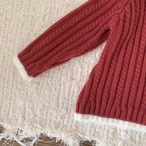 80【即納】うさ耳ニットカーデ red - Cutemily プチプラセレクト -【秋冬物 輸入子供服 子供服 ガーリー 女の子】