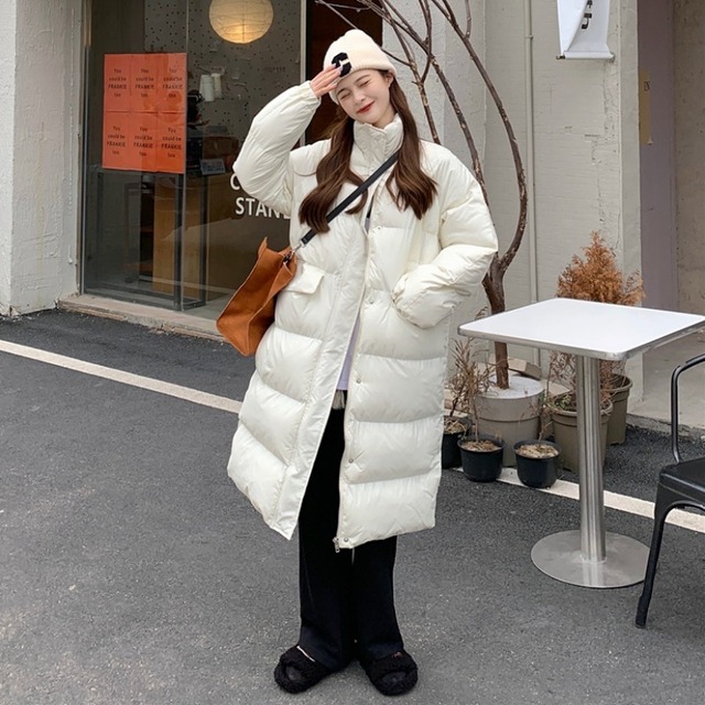 ウィンターカラートップス ロング コットン 冬物 1号婦人24857006471