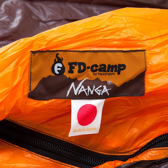 生地【美品】ナンガ FD-camp コラボ シュラフ 別注カラー UDD380