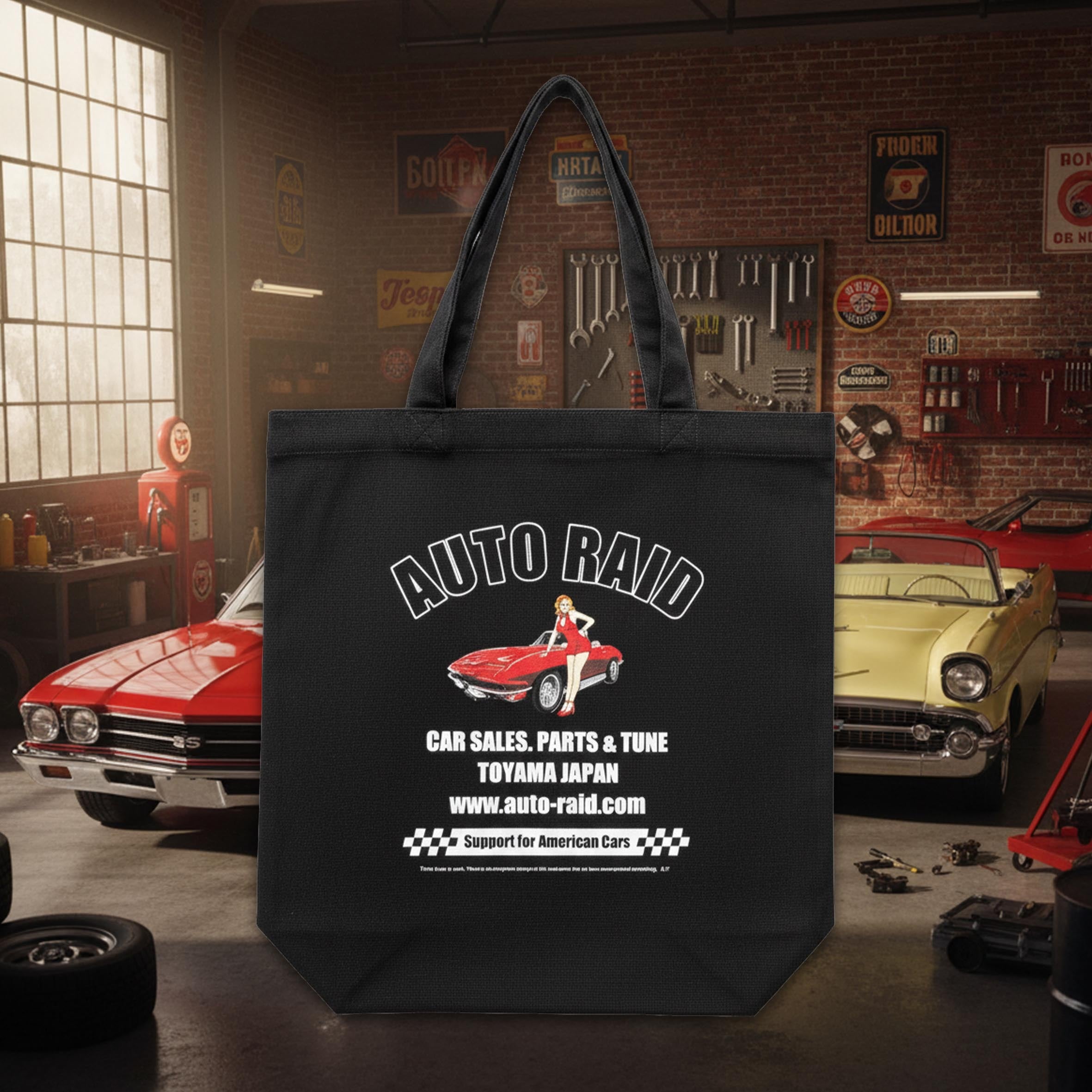 【オートレイド】AUTO RAID トートバッグ【アメリカ車SHOP】