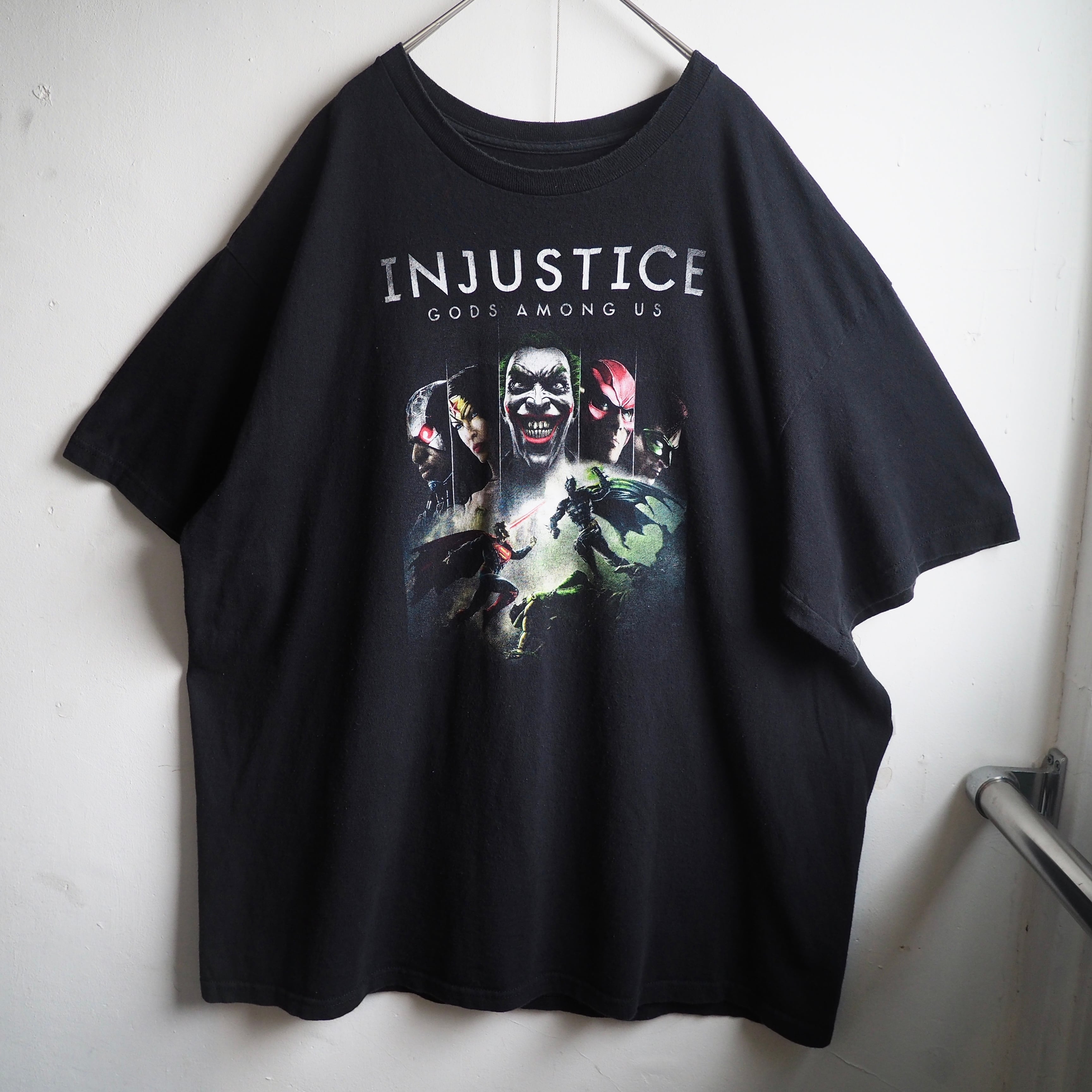 ” Injustice: Gods Among Us ” all star graphic printed Black loose Tee
