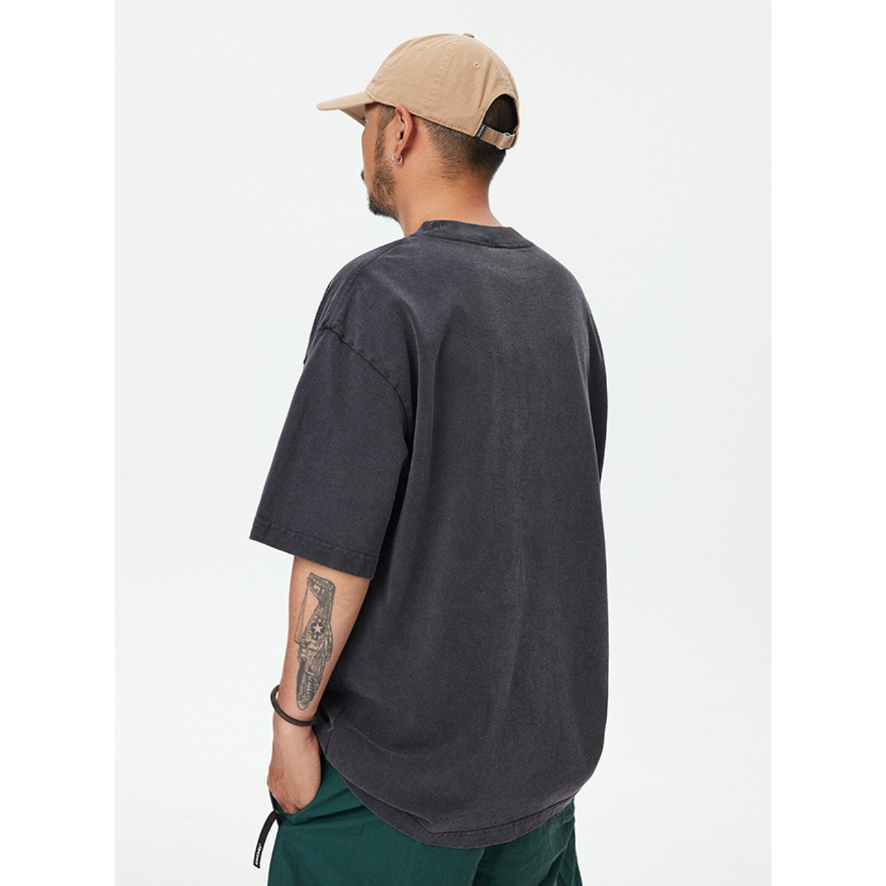 ヘビーウェイトワンポイントTシャツ　A4196
