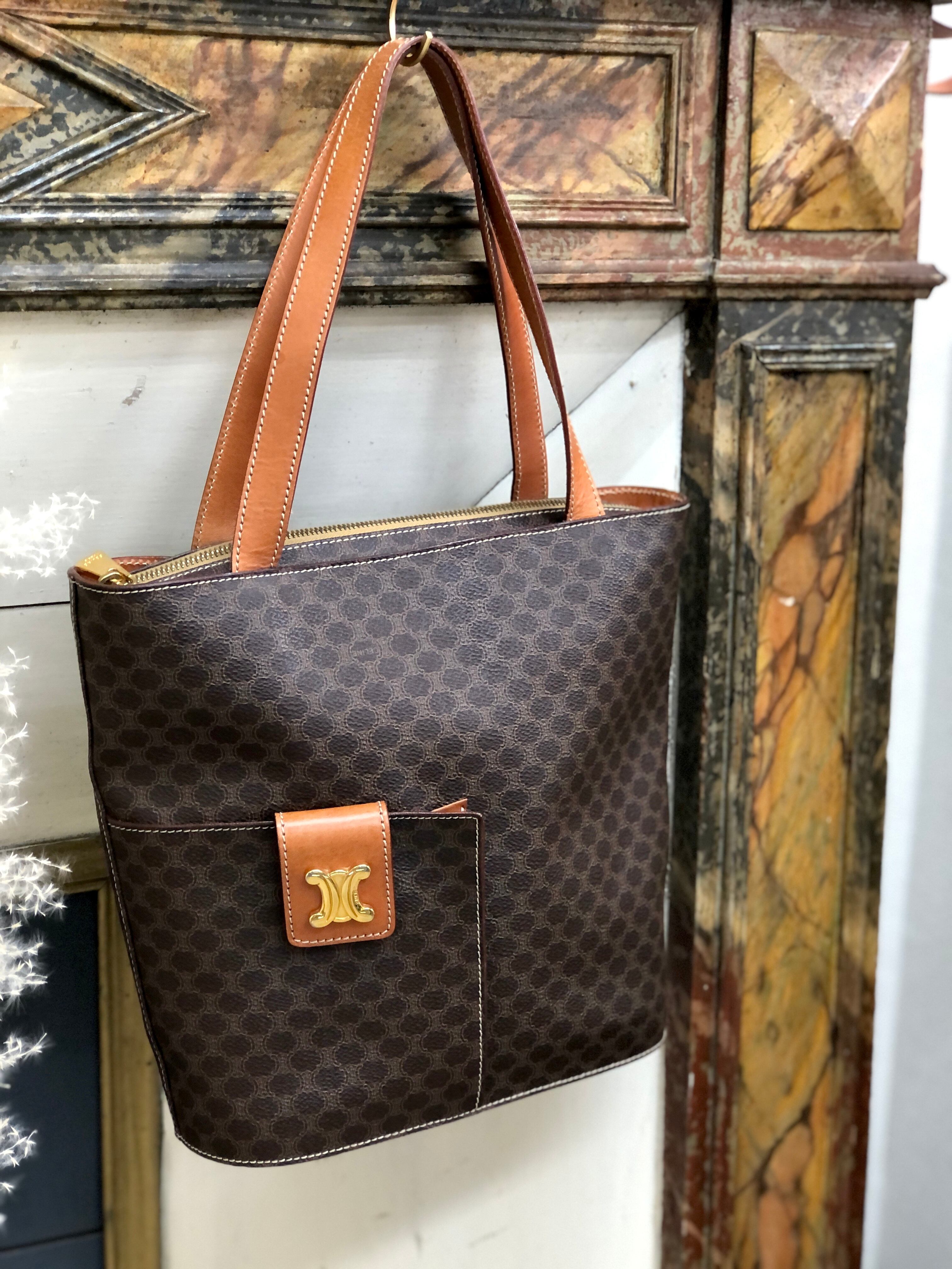 CELINE トリオンフ　マカダム　バケツ型　オールドセリーヌ　ヴィンテージ