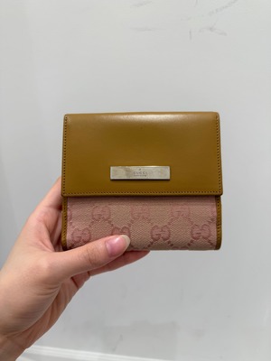 GUCCI / vintage monogram bifold wallet.